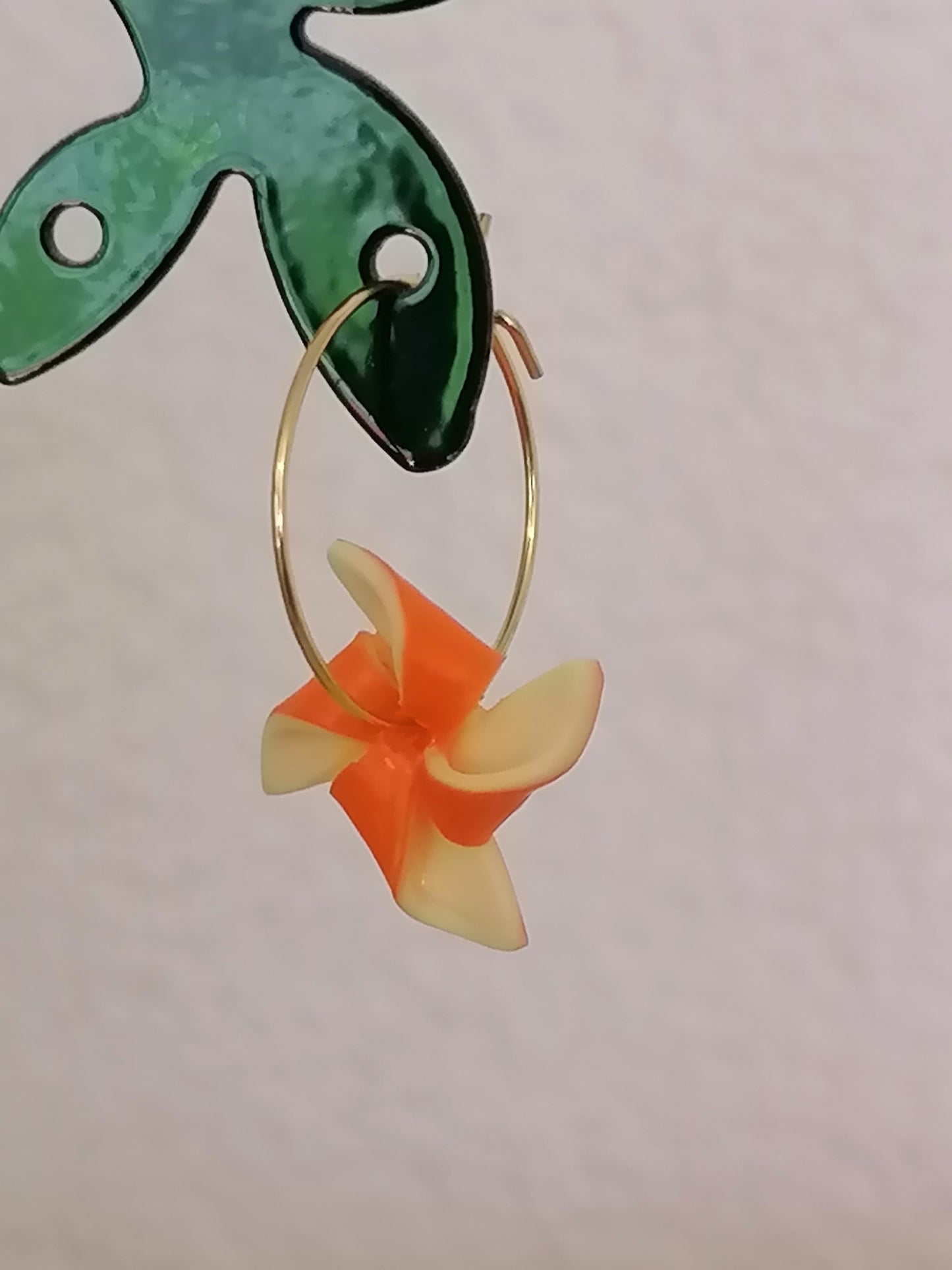 Windrad-Ohrringe (4 Ecken) – handgefertigt aus Fimo