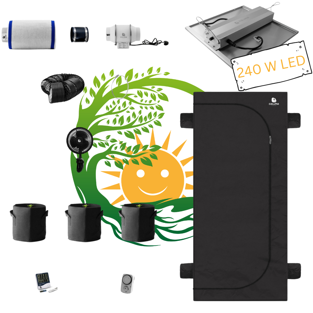 Growkit komplett für 3 Pflanzen - Plant Plus 240 W - My good feeling