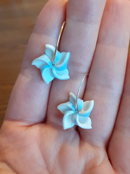 Windrad-Ohrringe (5 Ecken) – handgefertigt aus Fimo